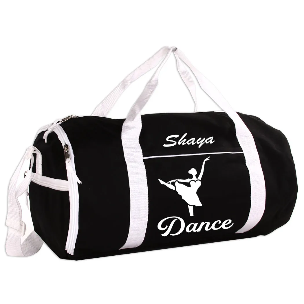 Personalized Sport/Gym Roll Duffel Bag - Dance (Available in 4 Colors)