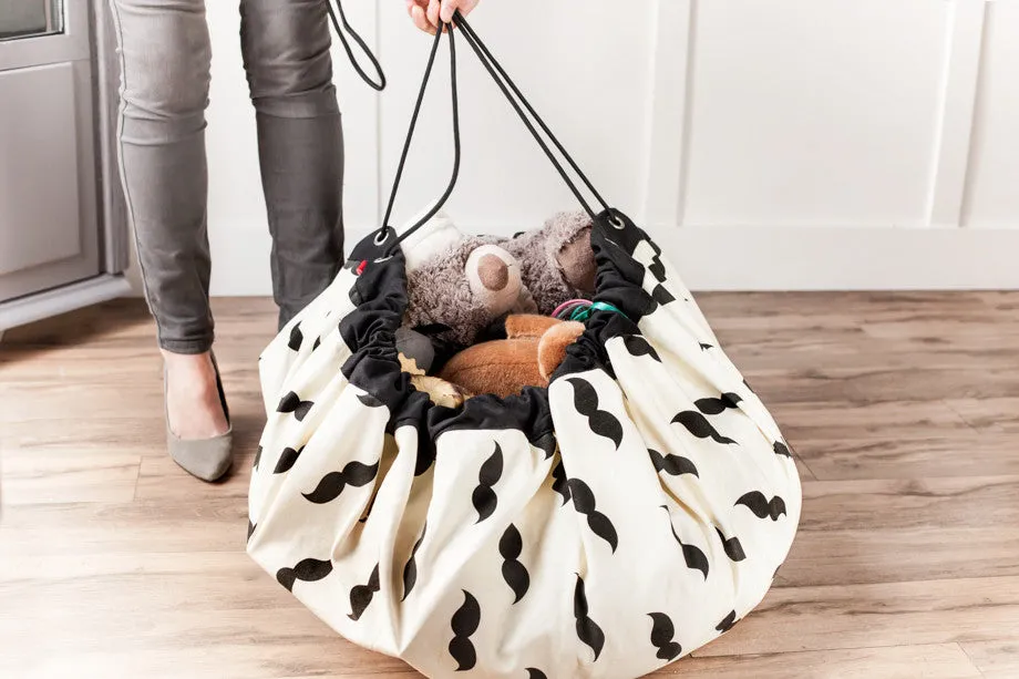 PLAY & GO - Toy Storage Bag/Play Mat - Mr. Moustache