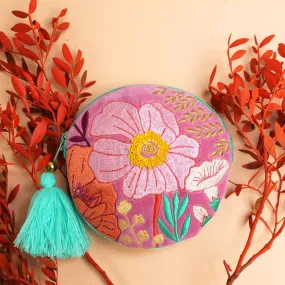 Posy Hot Pink Round Purse