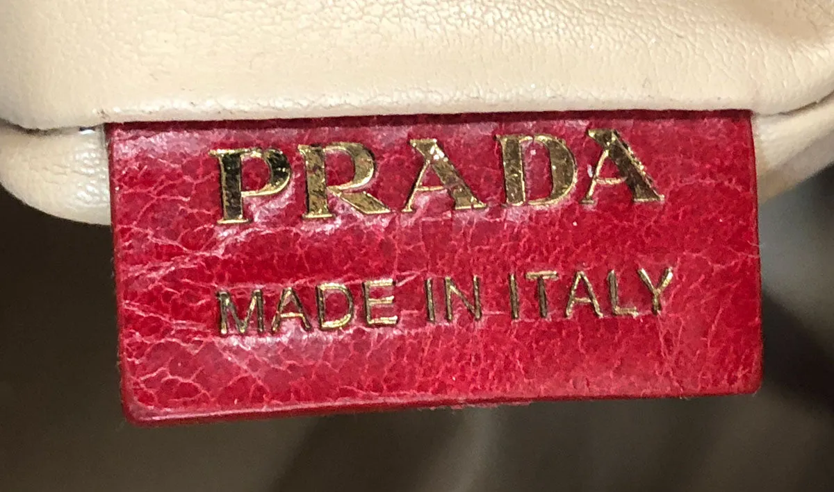 Prada Rosso Vitello Shine Shopping Bag BN1777