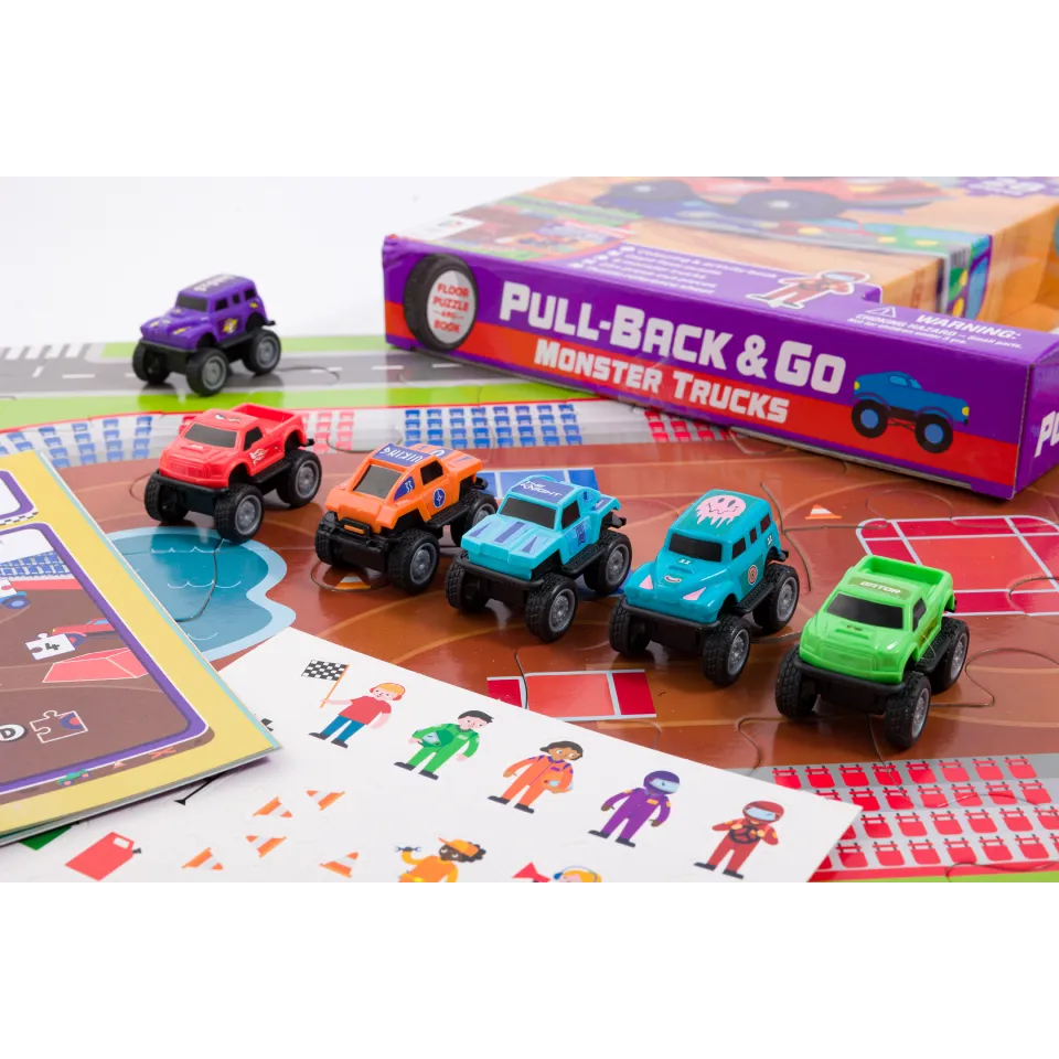 Pull-Back-And-Go Jigsaw: Monster Trucks