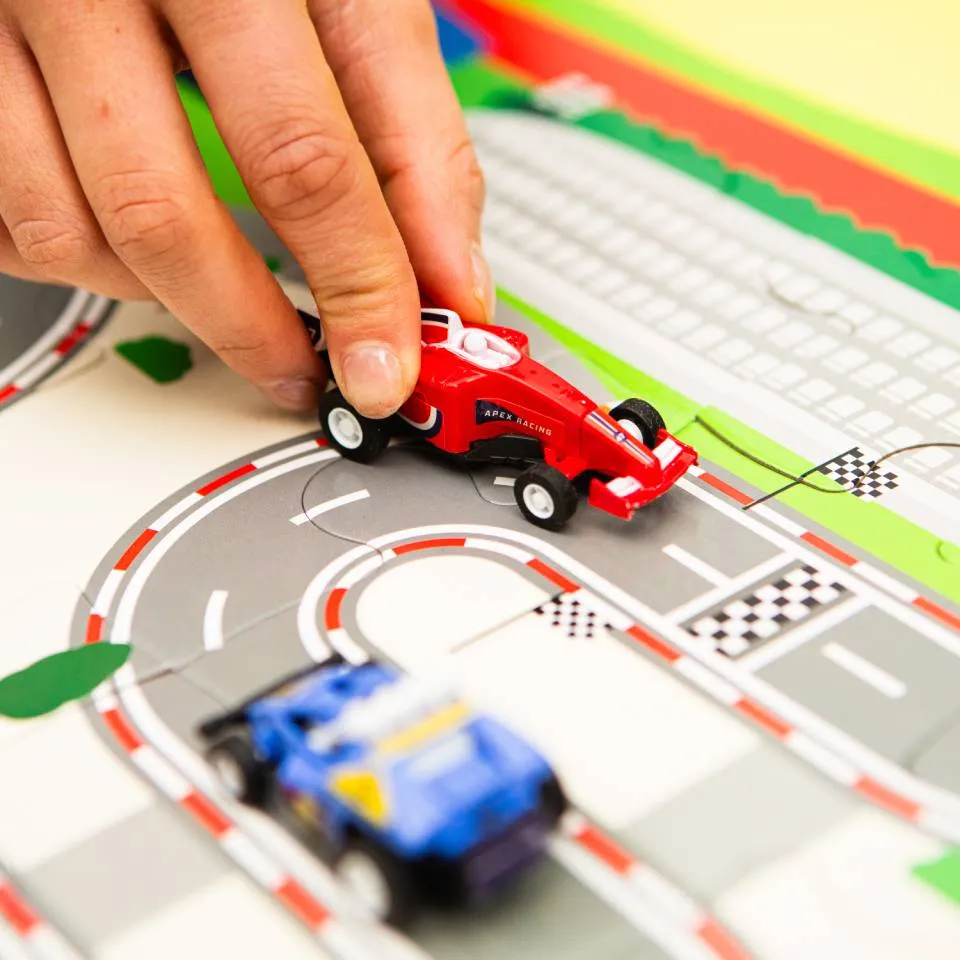 Pull-Back-And-Go Jigsaw: Racing Cars