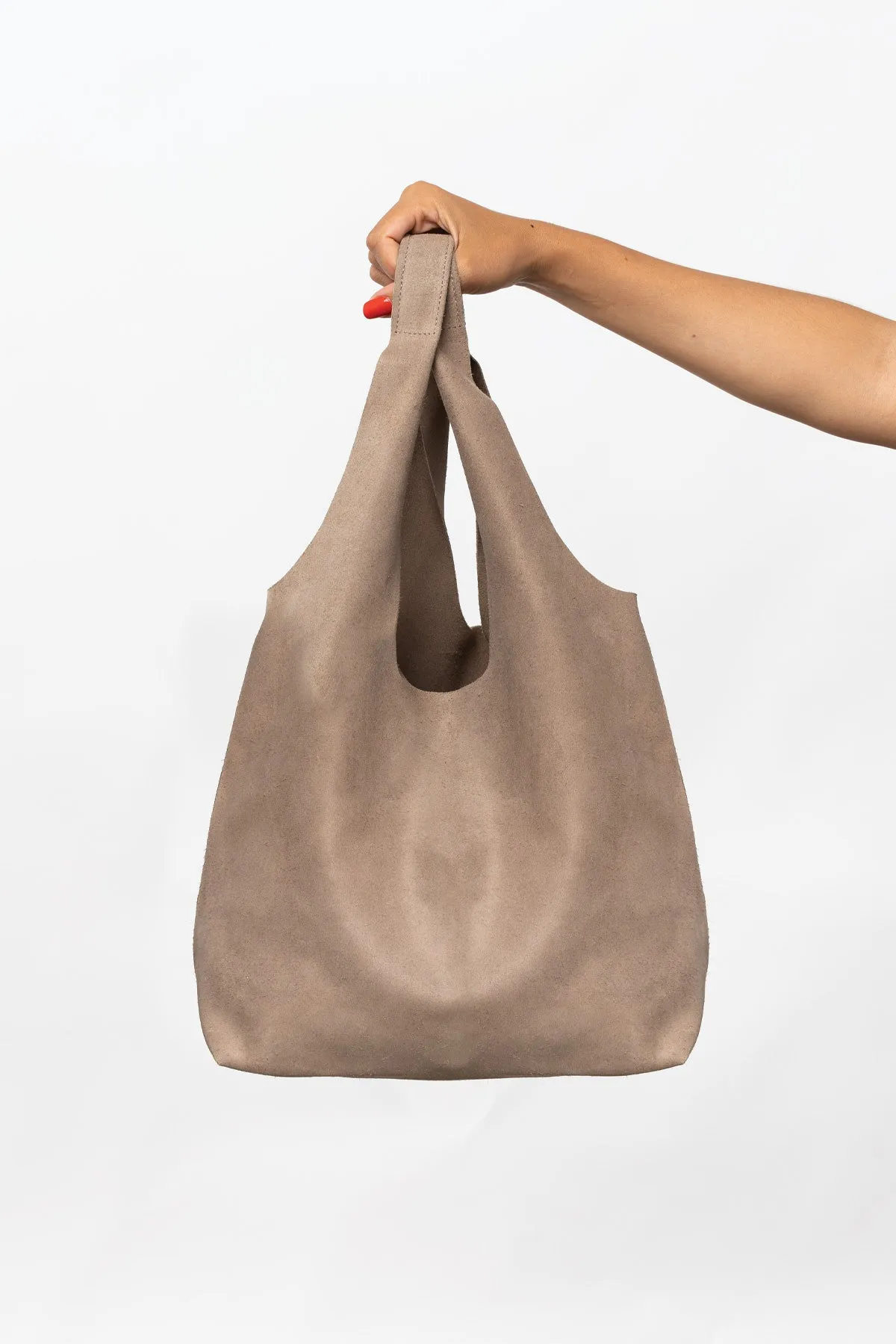 RLH3409 - Raw Suede Shopping Bag