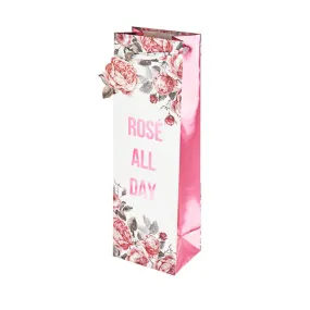 Rose All Day Single-Bottle Wine Bag by Cakewalk