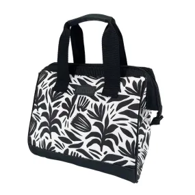 Sachi Triangular Insulated Lunch Bag - Monochrome Blooms