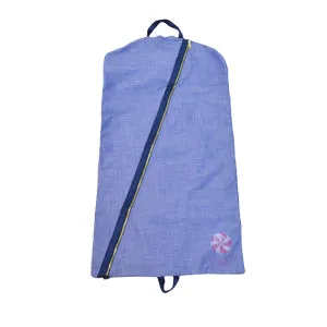 Seersucker Hanging Garment Bag with Applique