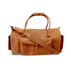 Shangrila Tan Leather Gym Bag