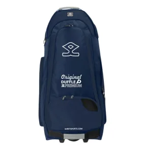 Shrey Pro Premium Duffle Wheelie Cricket Kitbag, Navy/Grey