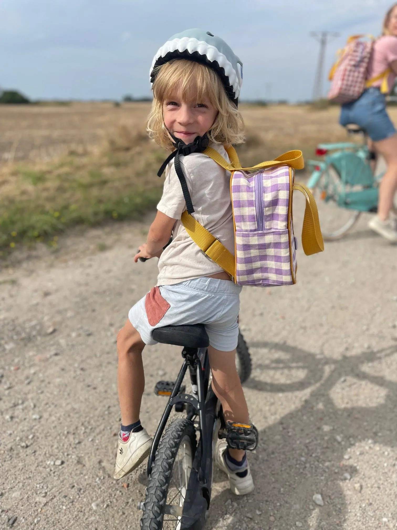 Small Backpack | Gingham | Lilac