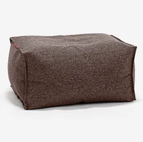 Small Footstool - Interalli Wool Brown