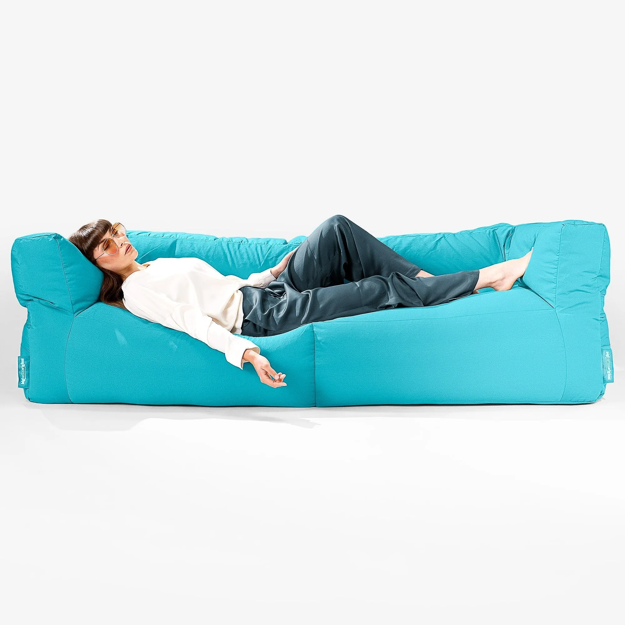 SoleiStorm™ Ultra 2000 h  3 Seater Sofa Outdoor Bean Bag - Olefin Aqua