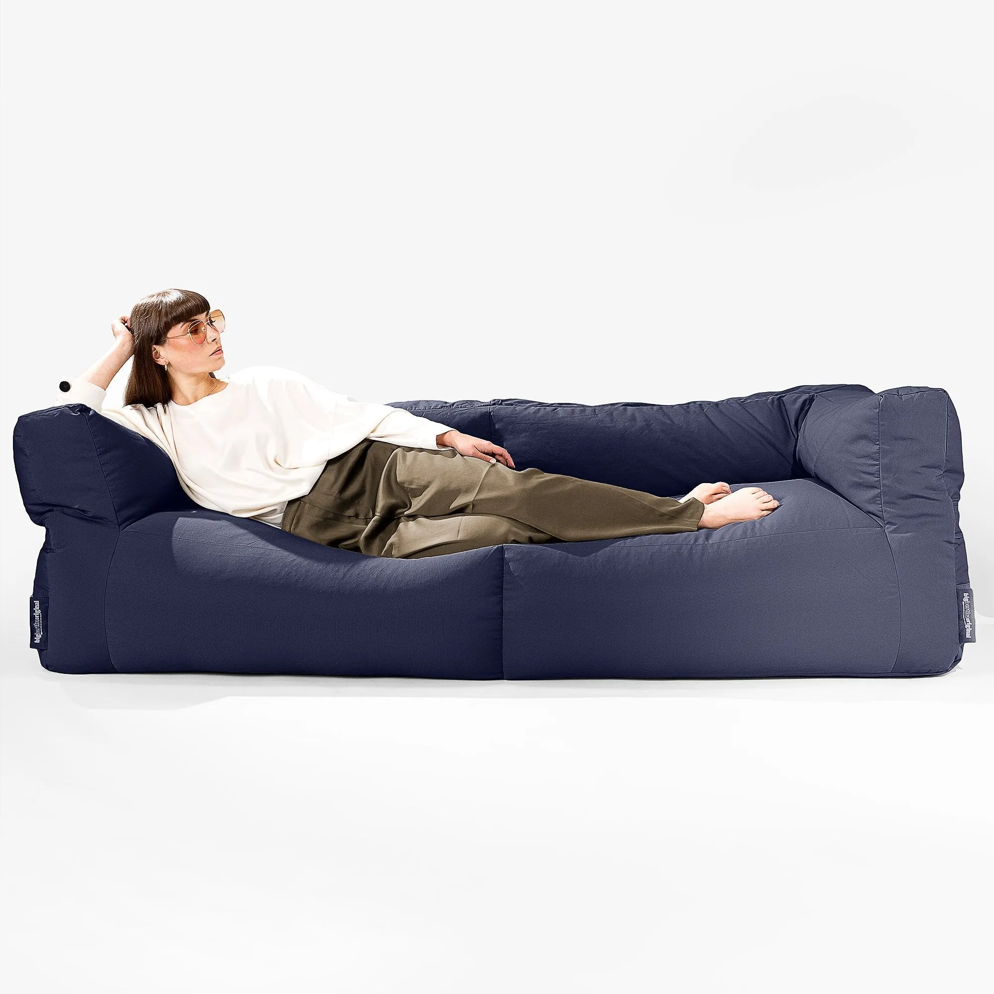 SoleiStorm™ Ultra 2000 h  3 Seater Sofa Outdoor Bean Bag - Olefin Navy