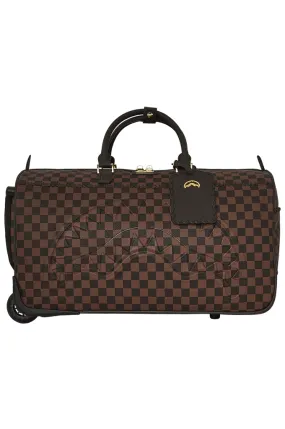 Sprayground Core Embossed Check From Paris With Love Wheely Duffle Bag