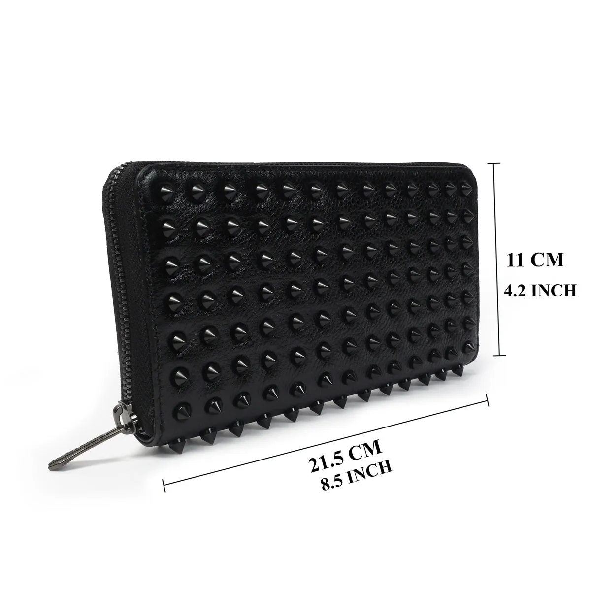 Studded Black Ladies Clutch/Wallet