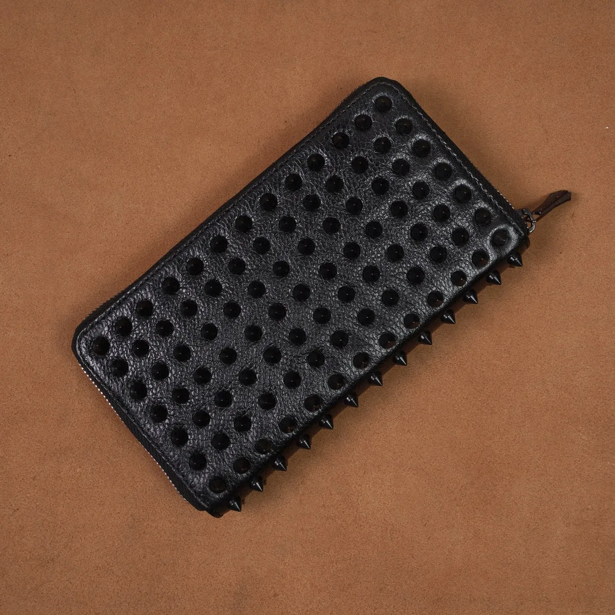 Studded Black Ladies Clutch/Wallet