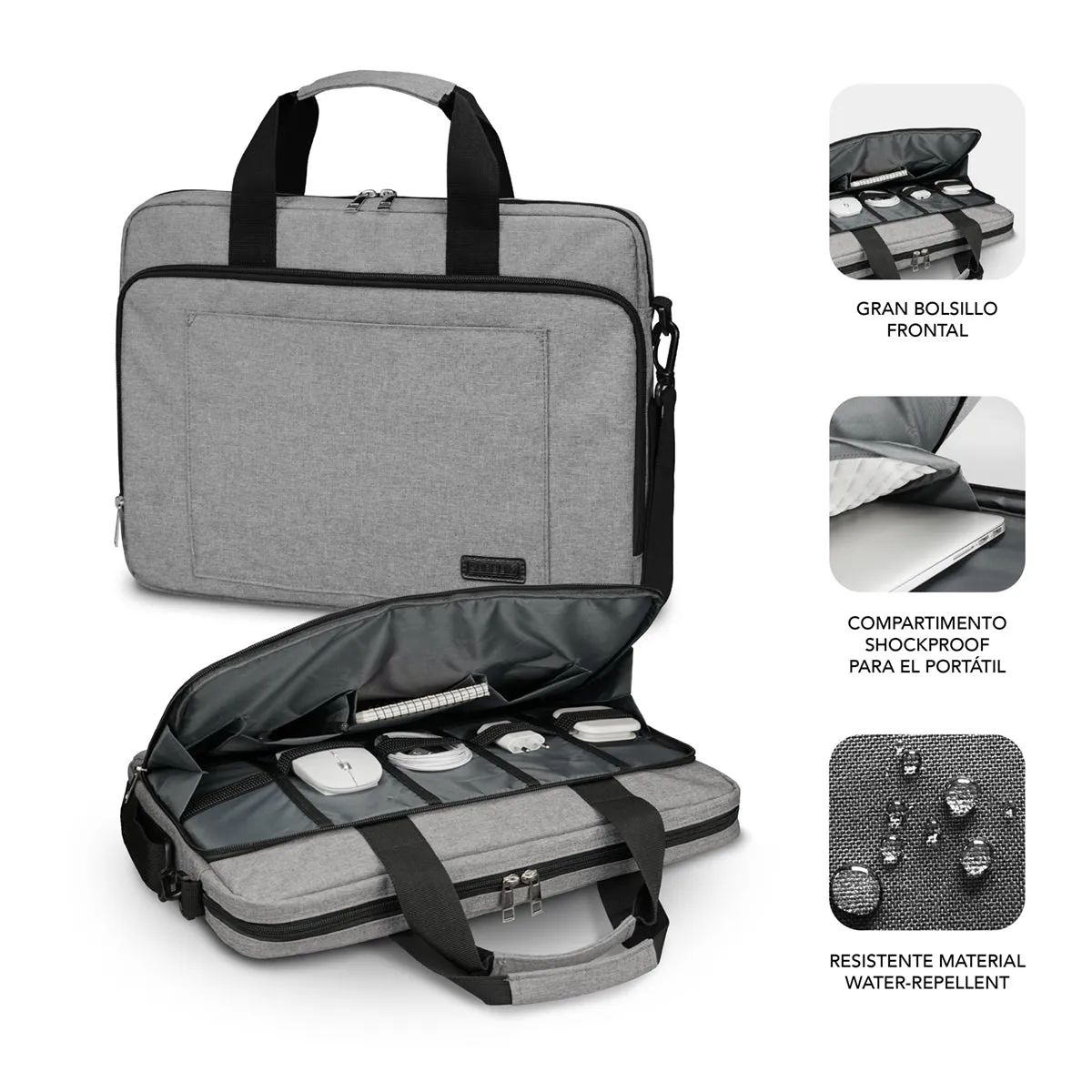 Subblim Air Padding Laptop Bag 15,6" Grey Sub-Lb-4Aplb10