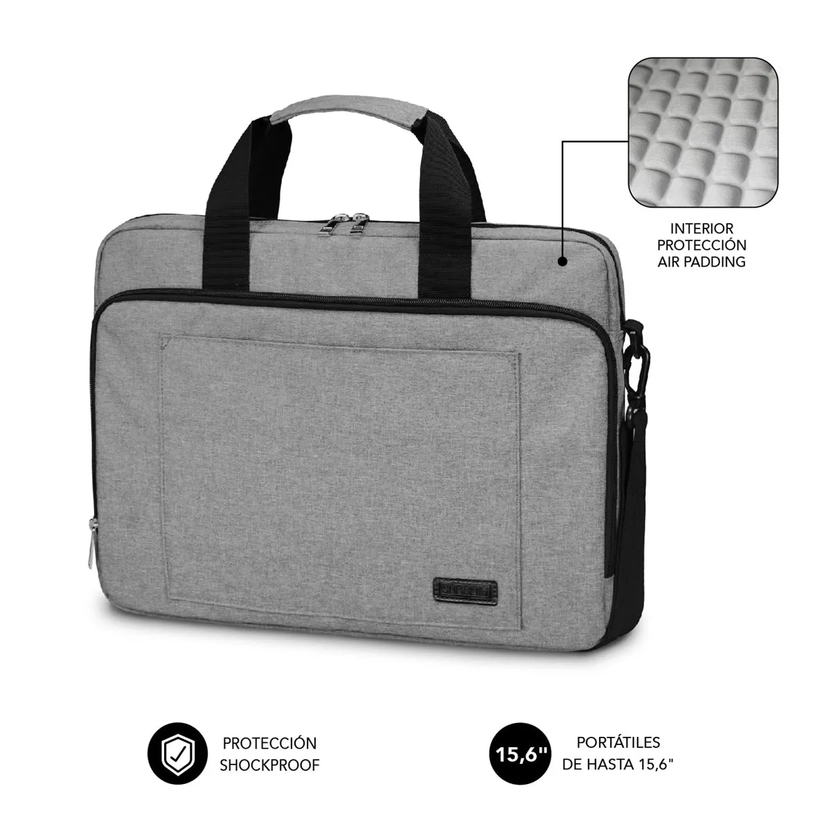 Subblim Air Padding Laptop Bag 15,6" Grey Sub-Lb-4Aplb10