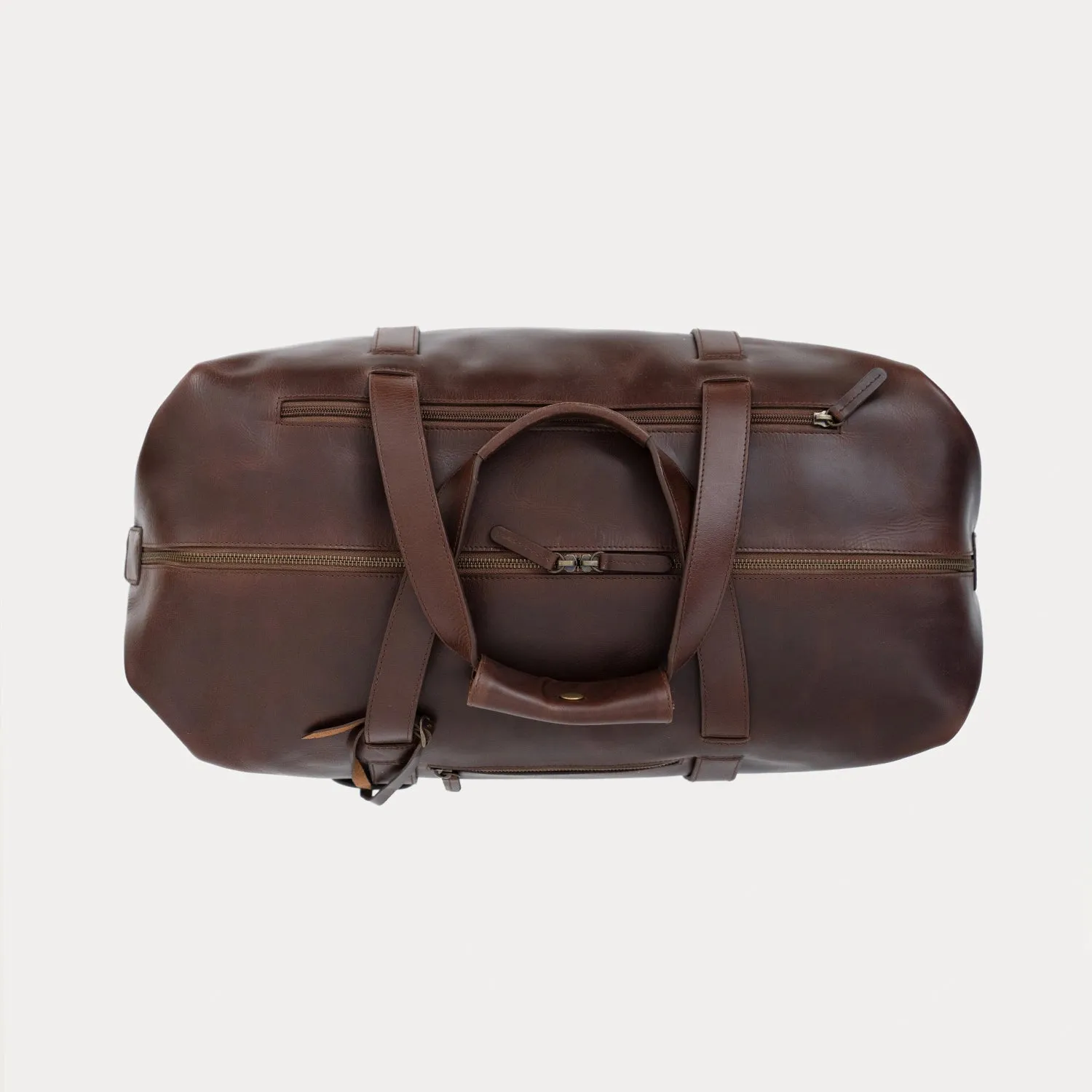 The Dale Vintage Brown Leather Duffle Bag