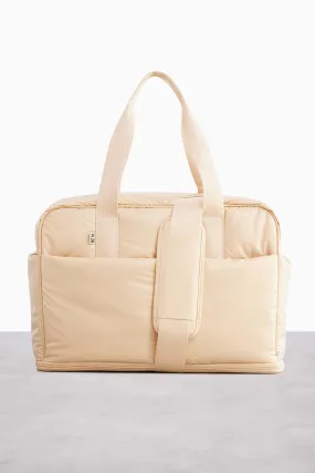 The Expandable Duffle in Beige