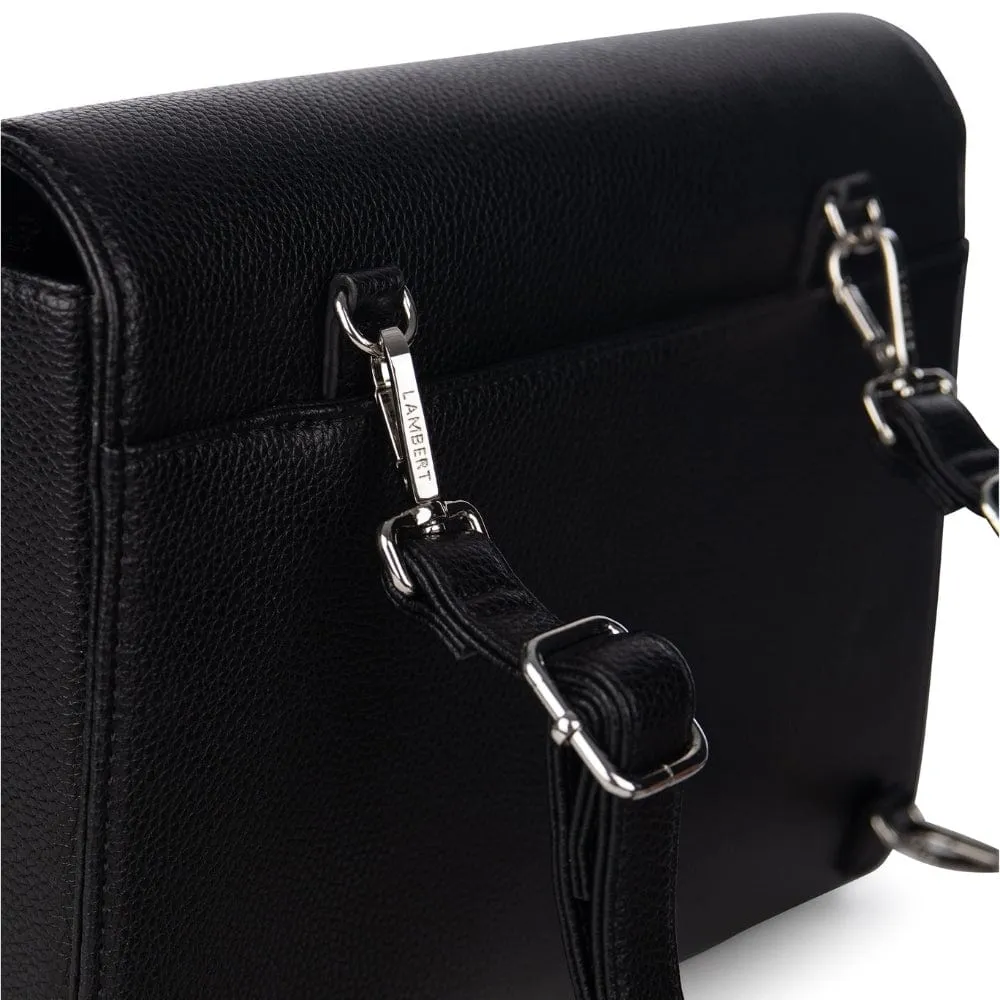 The Marlene - 3-in-1 Black Vegan Leather Handbag