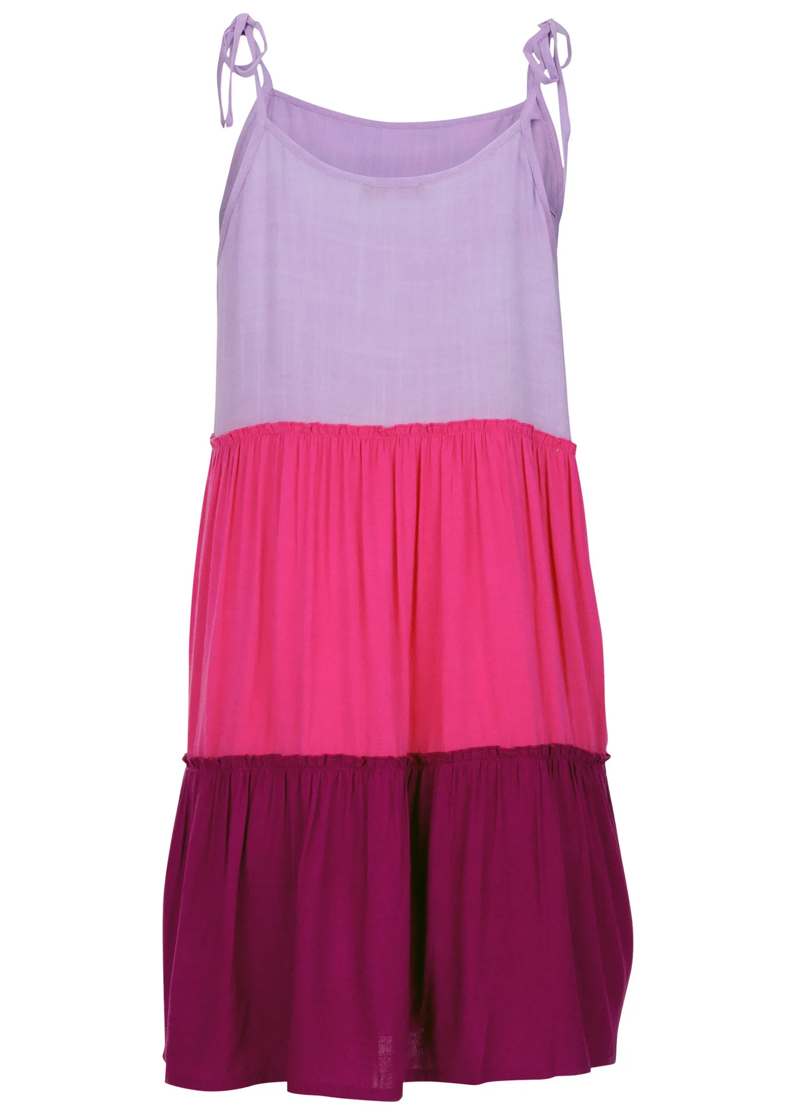 Tiered Cover-Up Dress - Pink Aurora