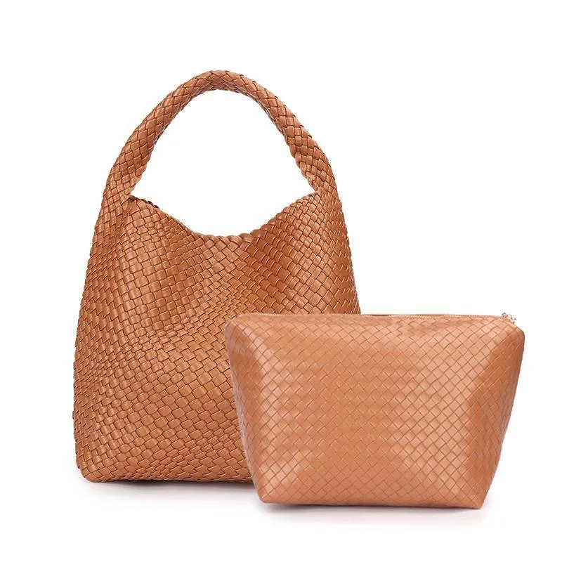 Tote Handbag Woven Bag Large Capacity Shoulder Bag