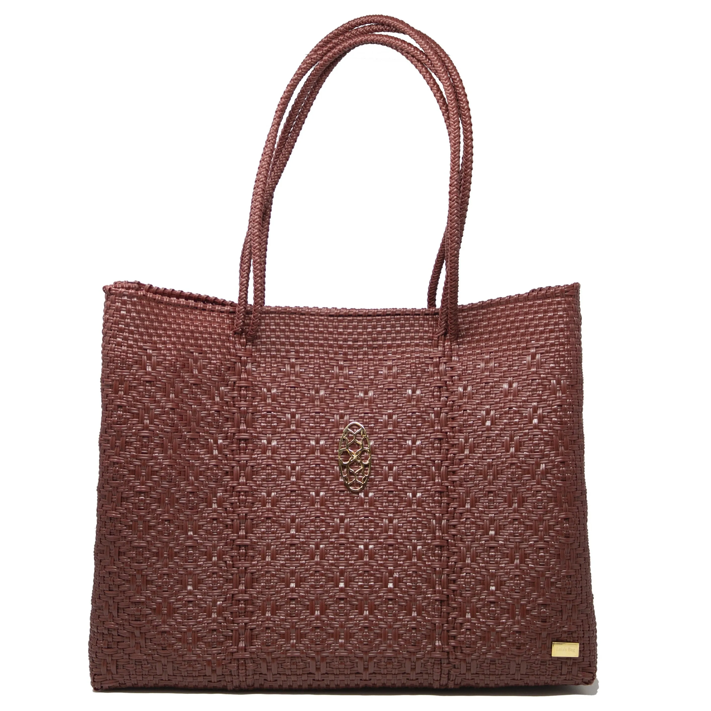 TRAVEL BURGUNDY TOTE WITH CLUTCH