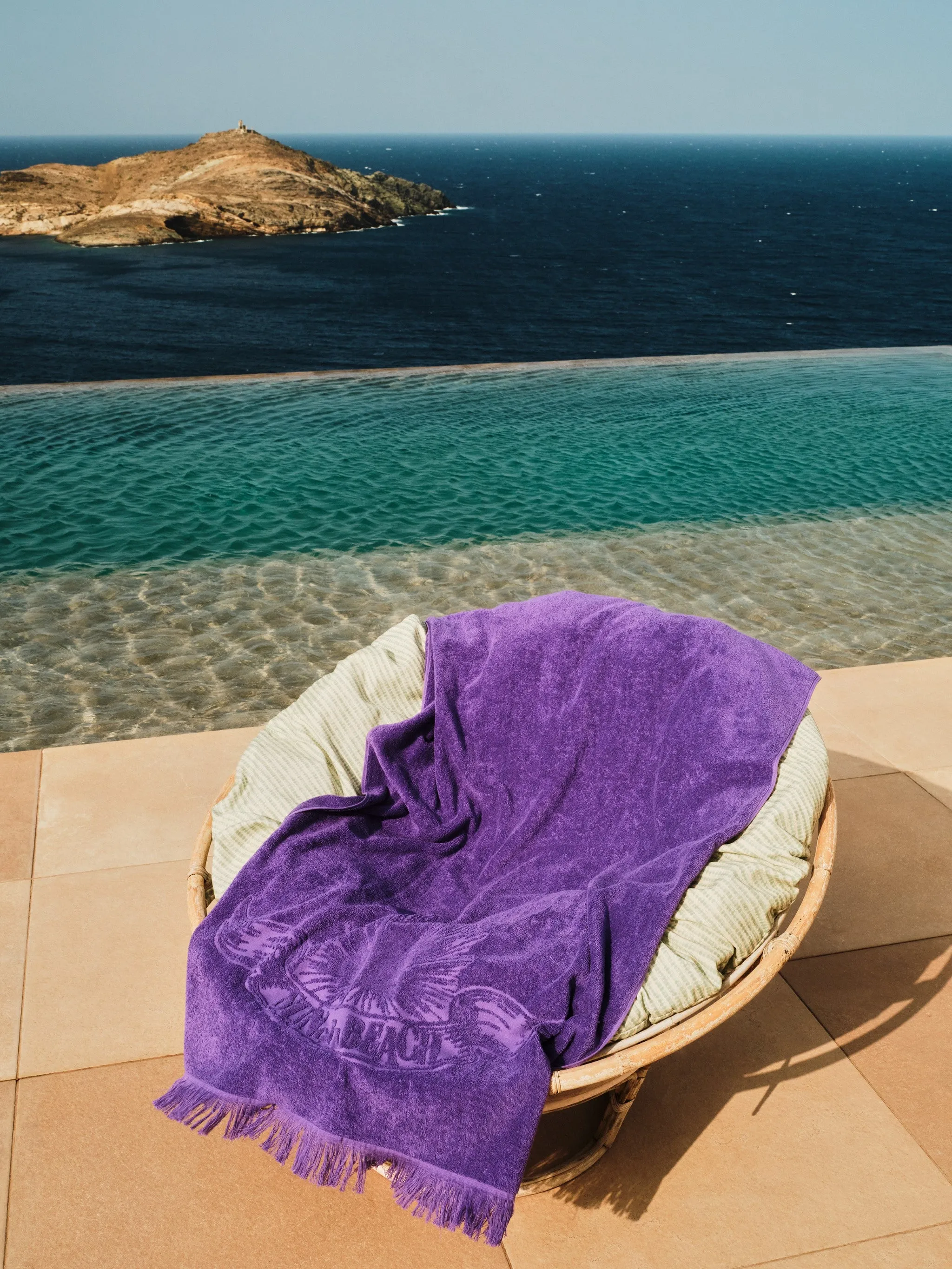 Ultra Violet | Monochrome Beach Towel