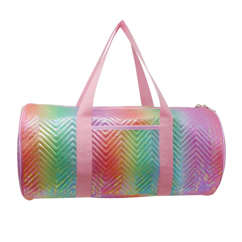 Unicorn Dreamer Quilted Rainbow Duffle bag