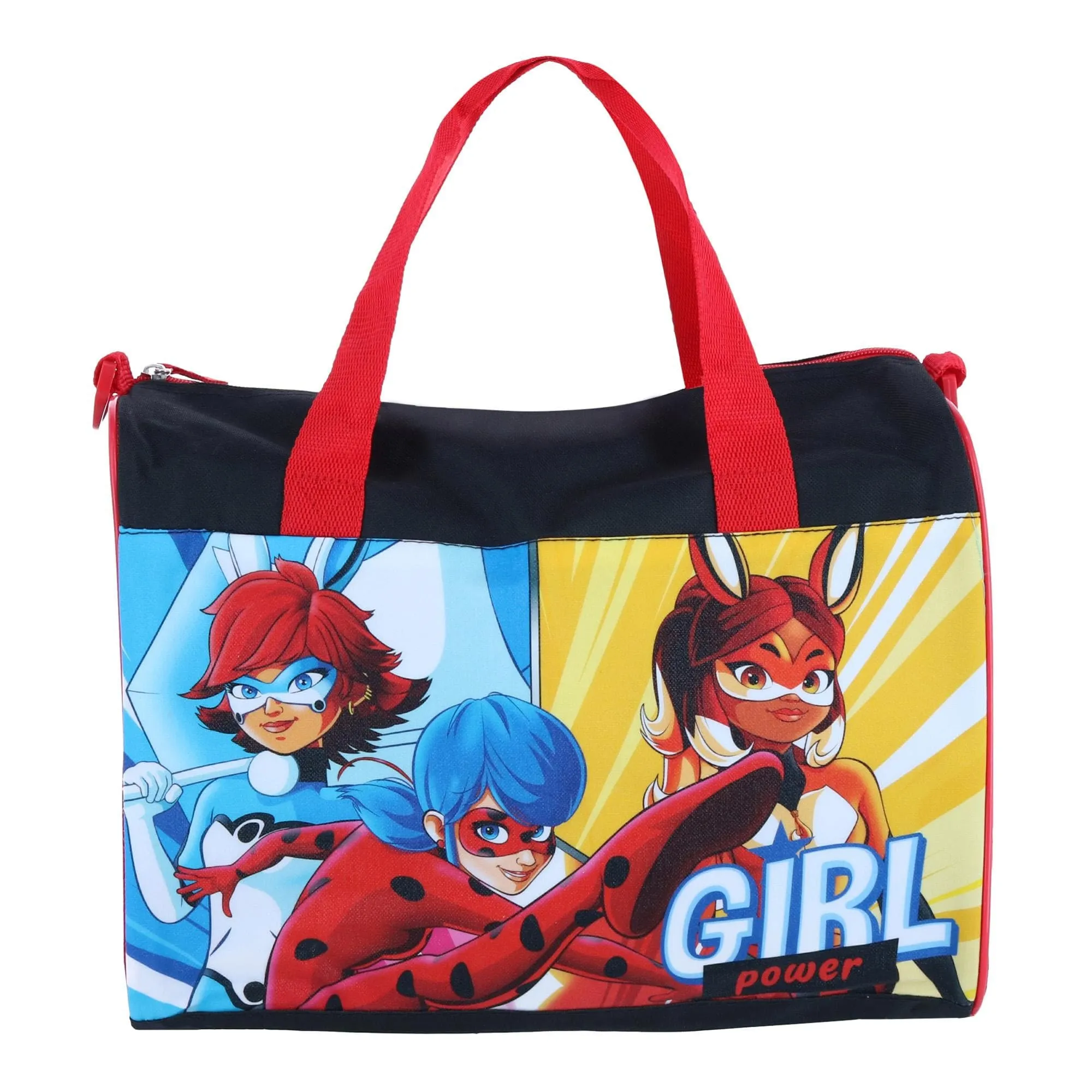 U.P.D., INC Kids' Miraculous Ladybug & Friends 15-Inch Travel Duffle Bag