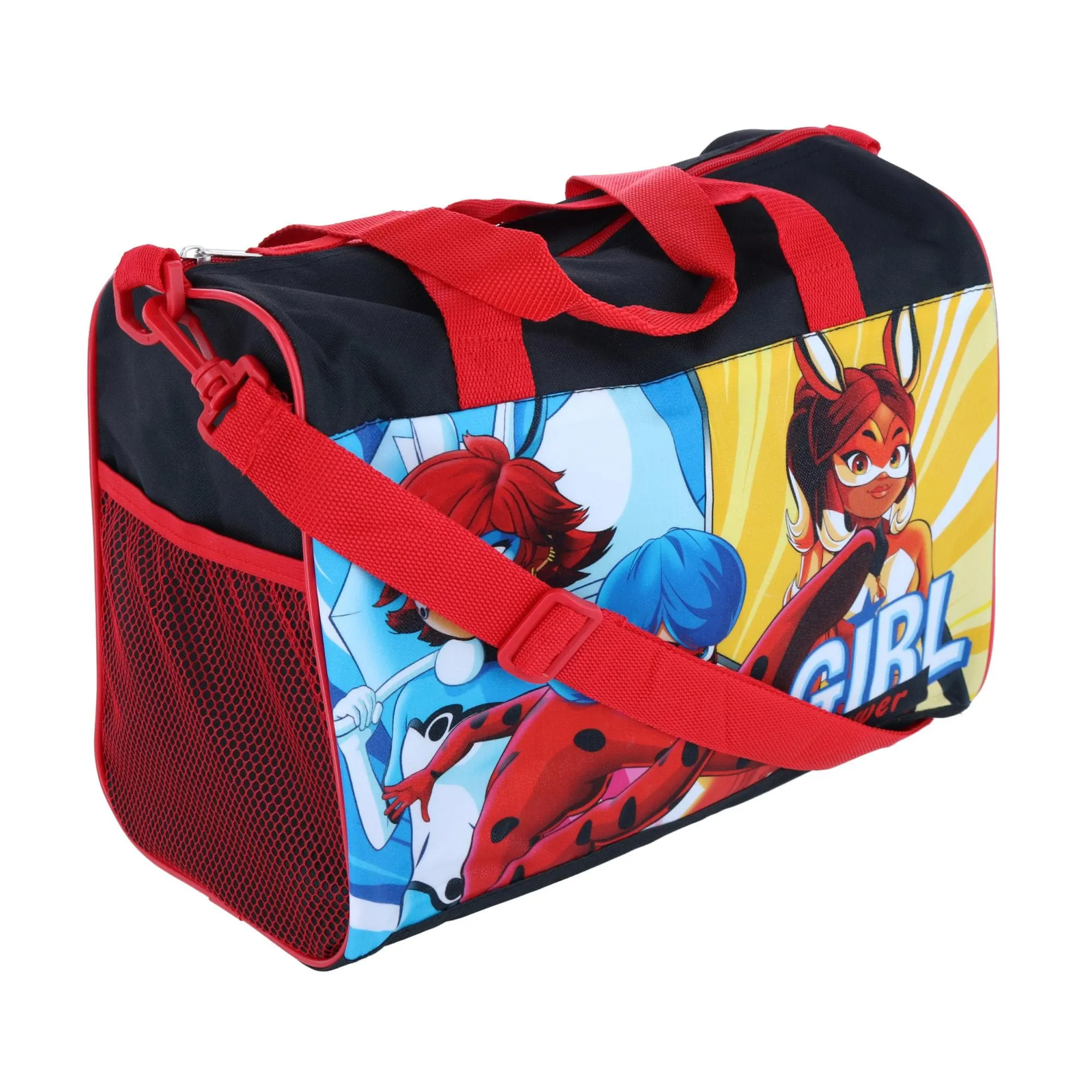 U.P.D., INC Kids' Miraculous Ladybug & Friends 15-Inch Travel Duffle Bag