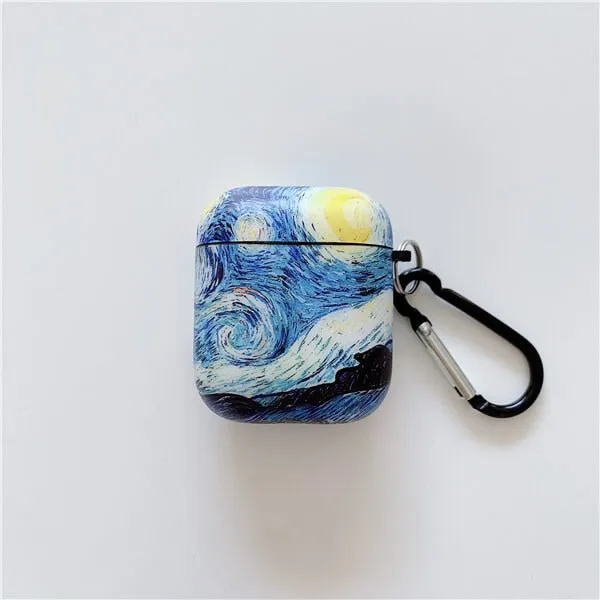 Van Gogh oil painting protective case for Airpods Pro cover bluetooth wireless earphone charging bag for airpod 2 3 airpod cases