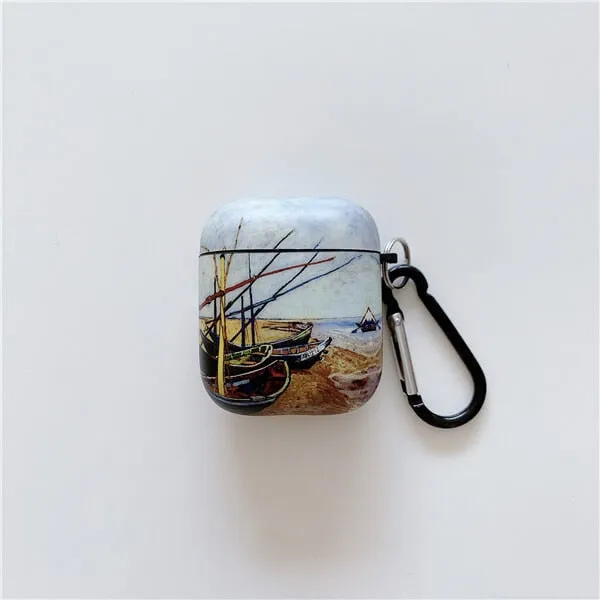 Van Gogh oil painting protective case for Airpods Pro cover bluetooth wireless earphone charging bag for airpod 2 3 airpod cases