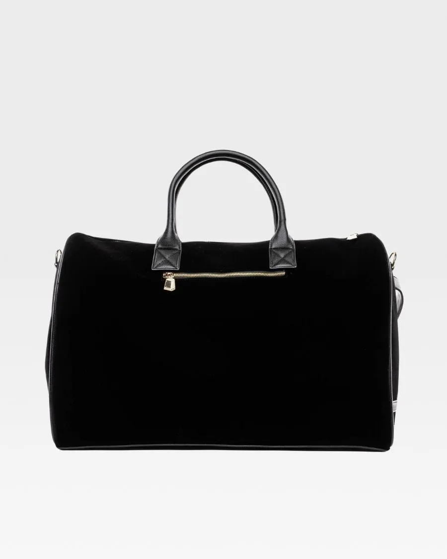 Velvet Duffle Bag in Black