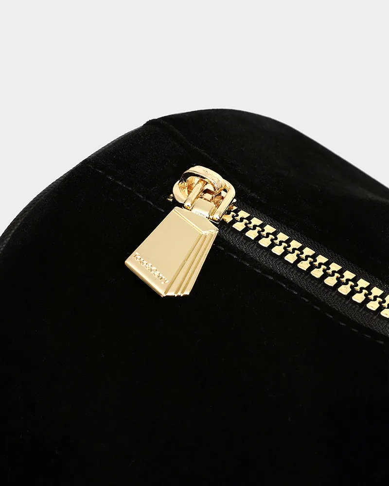 Velvet Duffle Bag in Black