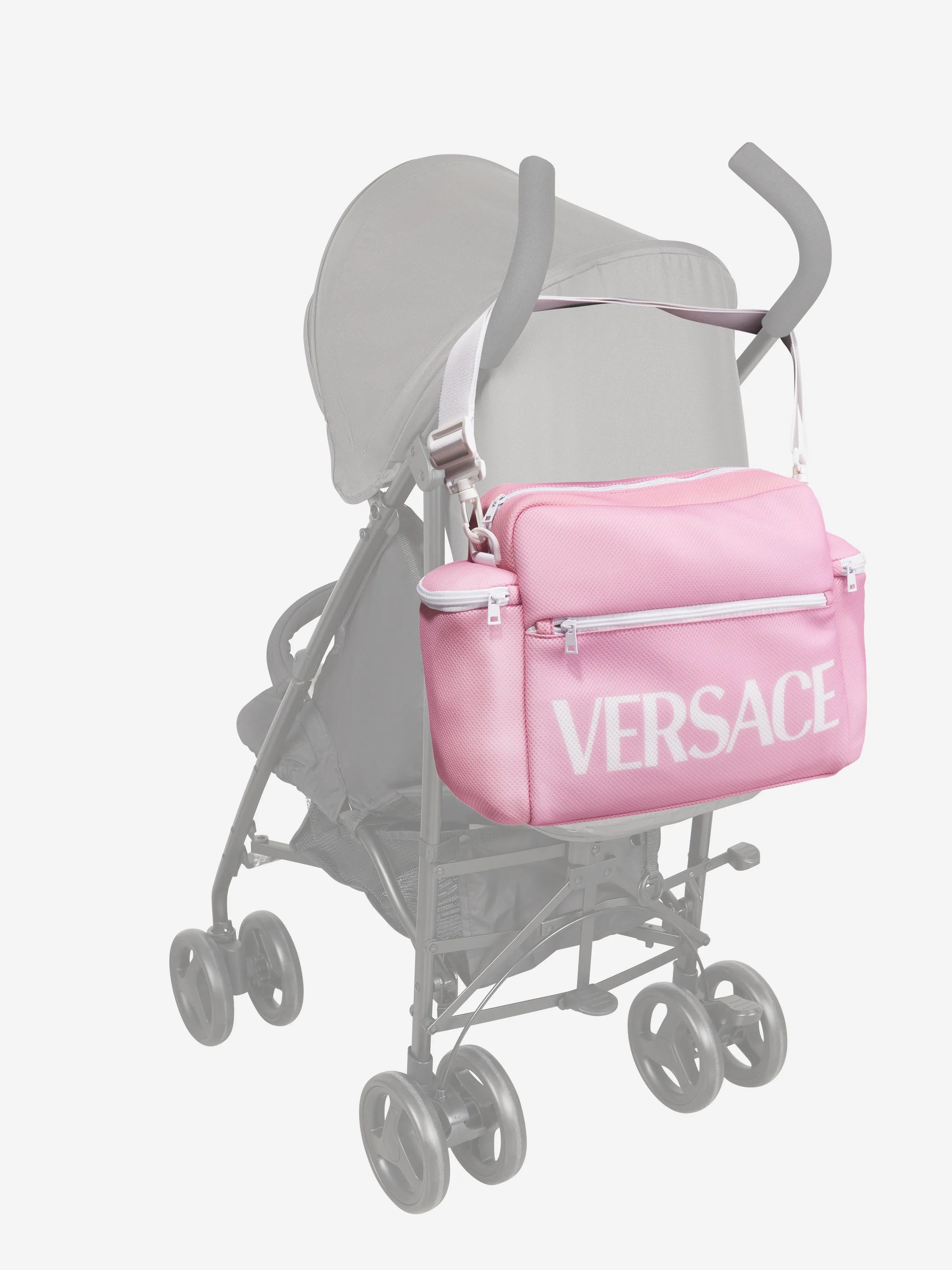 Versace Baby Girls Logo Changing Bag in Pink