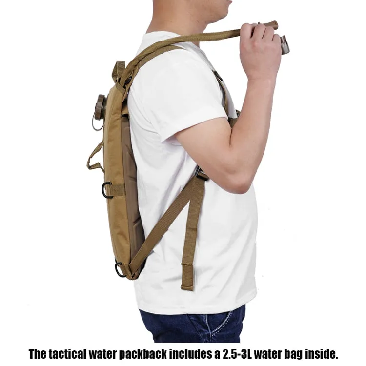 Water Bag Hydration Backpack Outdoor Camping Nylon Camel Water Bladder Bag For Cycling(KHAKI)