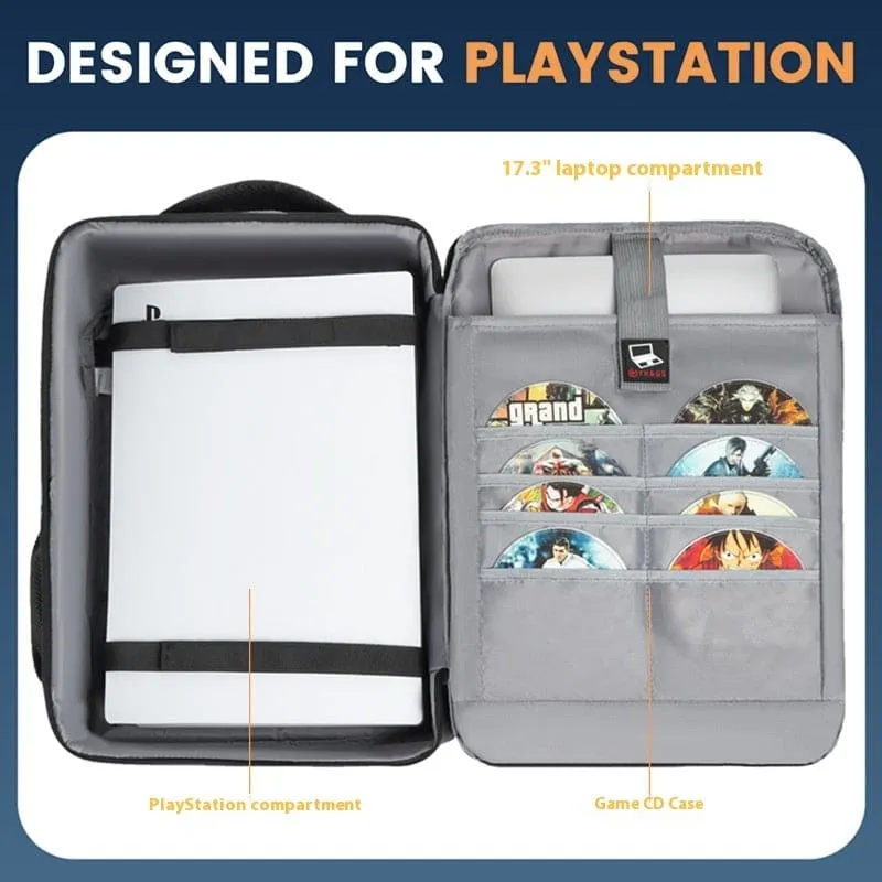 Waterproof Game Console Backpack for Portable Gaming Adventures