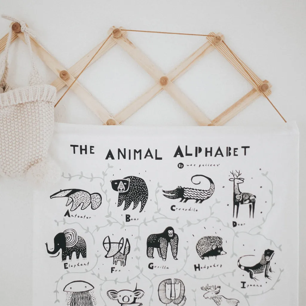 Wee Gallery Organic Alphabet Wall Hanging - Animal