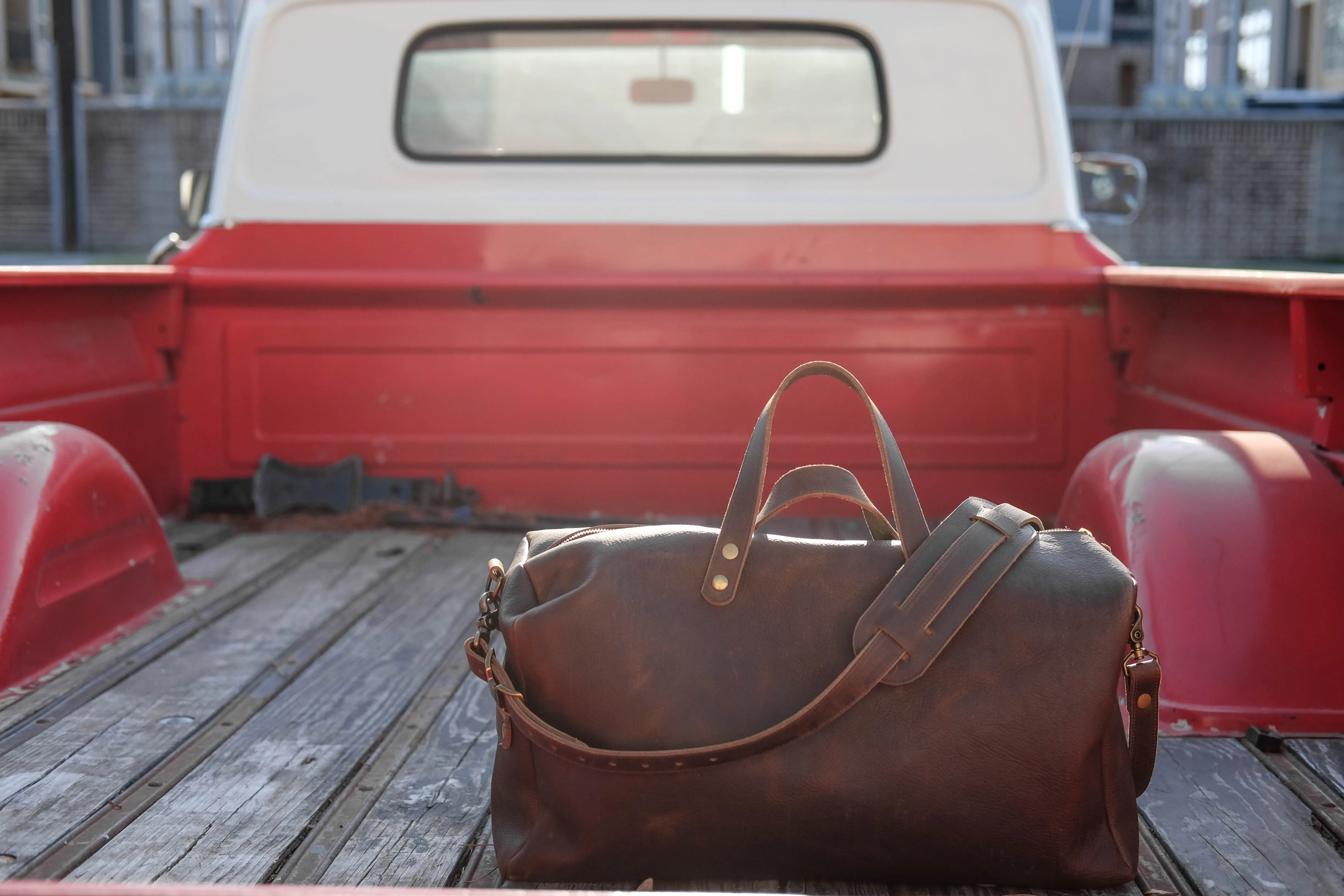 Weekend Warrior Leather Duffle Bag