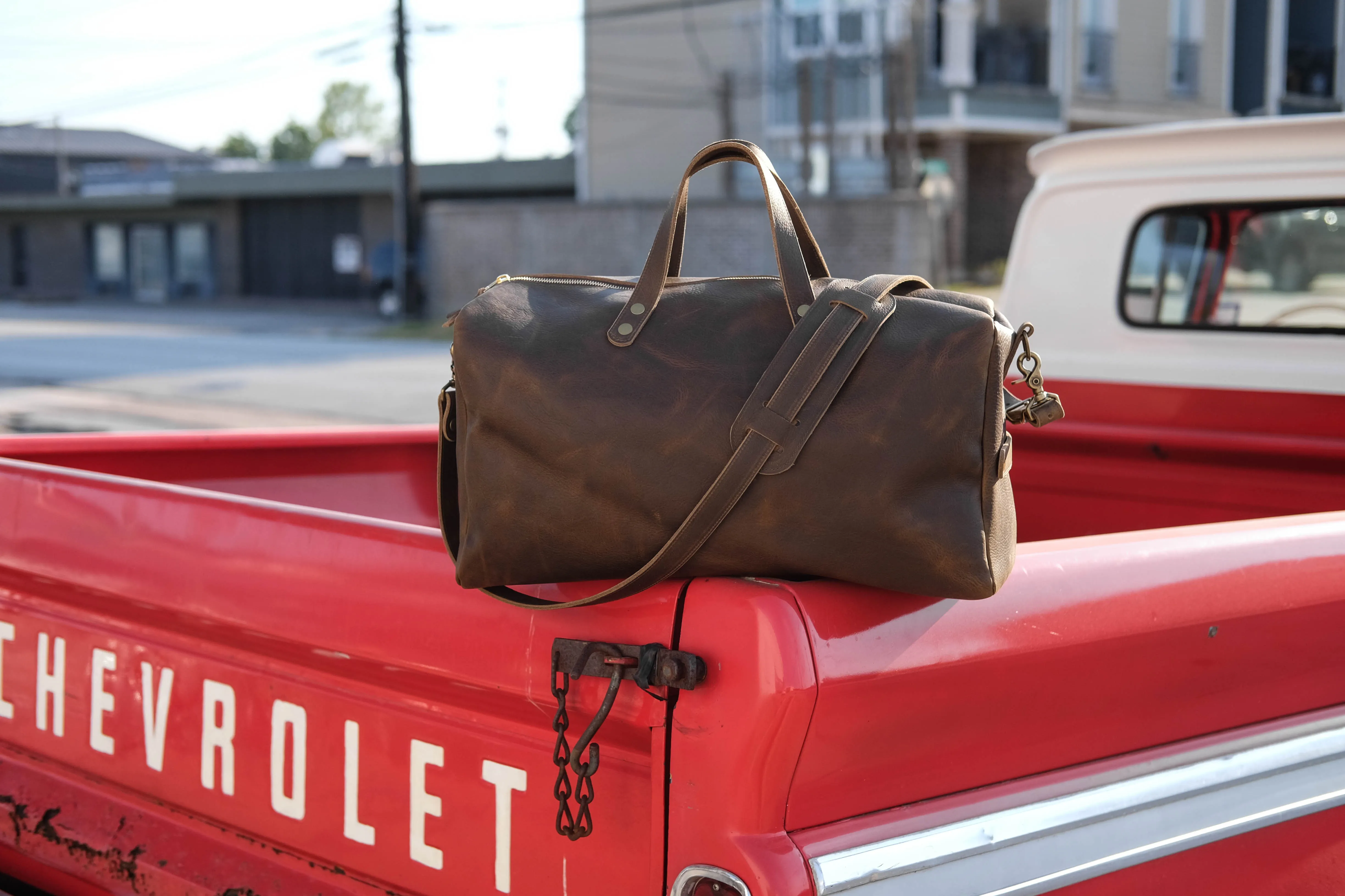 Weekend Warrior Leather Duffle Bag