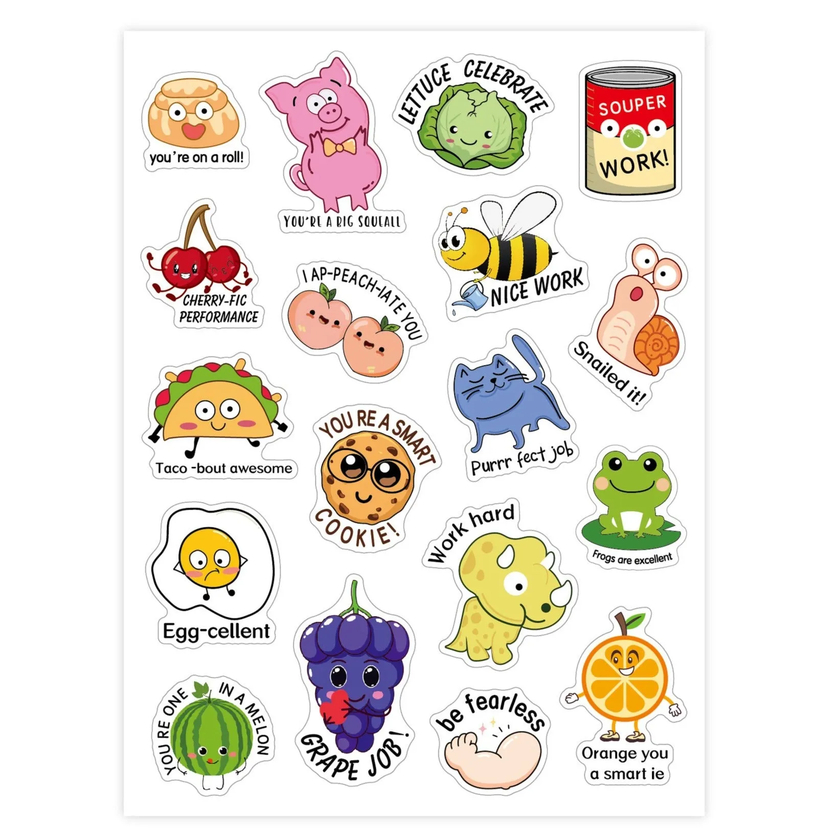 Whimsical Motivational Stickers