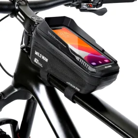 WILD MAN XT2 1L Bicycle EVA Hard Shell Waterproof Phone Touch Screen Beam Bag(Twill)