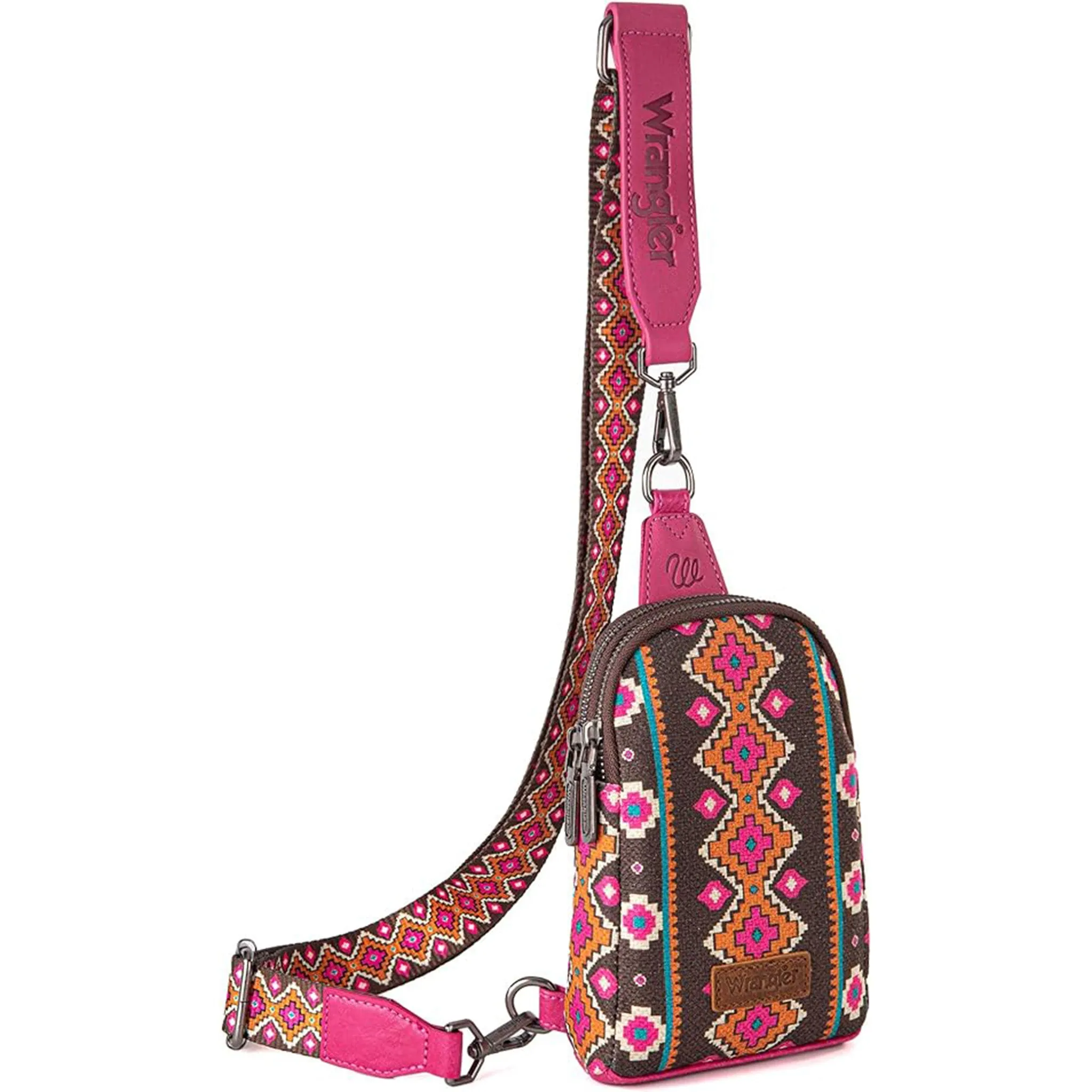 Wrangler Women's Pink Aztec Crossbody