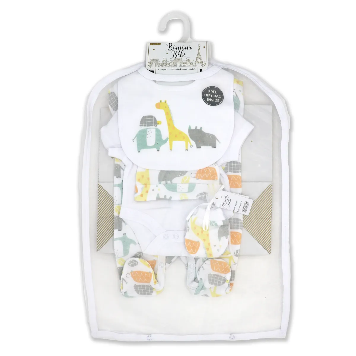 Zoo Animal Baby Gift Mesh Bag Set